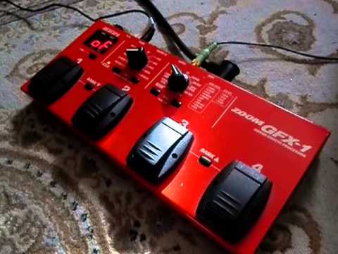 ZOOM GFX-1 guitar multi effects demo