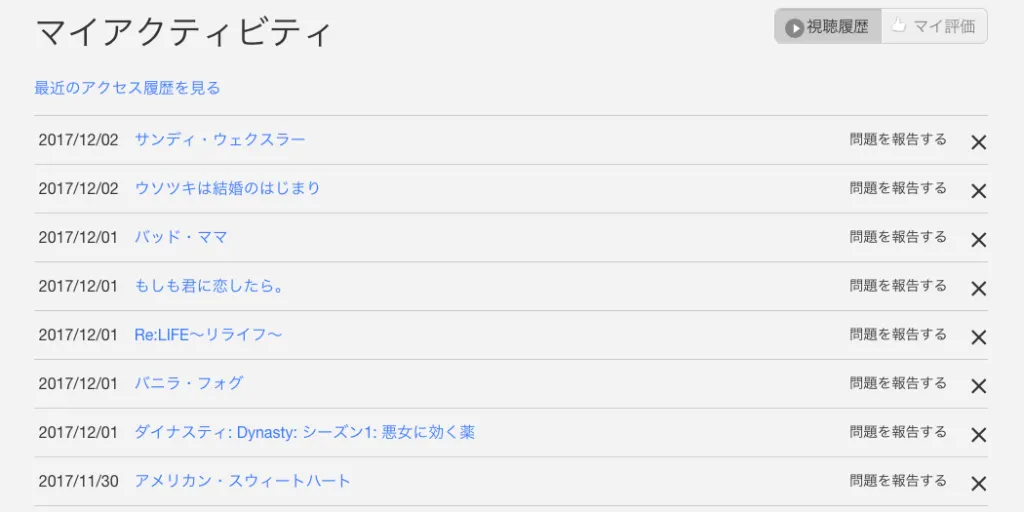マイアクティビティ
