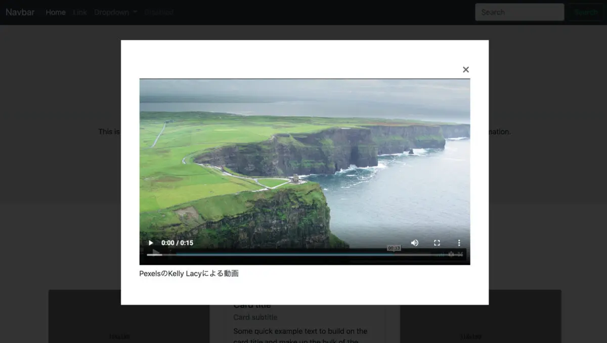 【jQuery】ホームページを開いた時にモーダルウインドウで動画を表示する方法